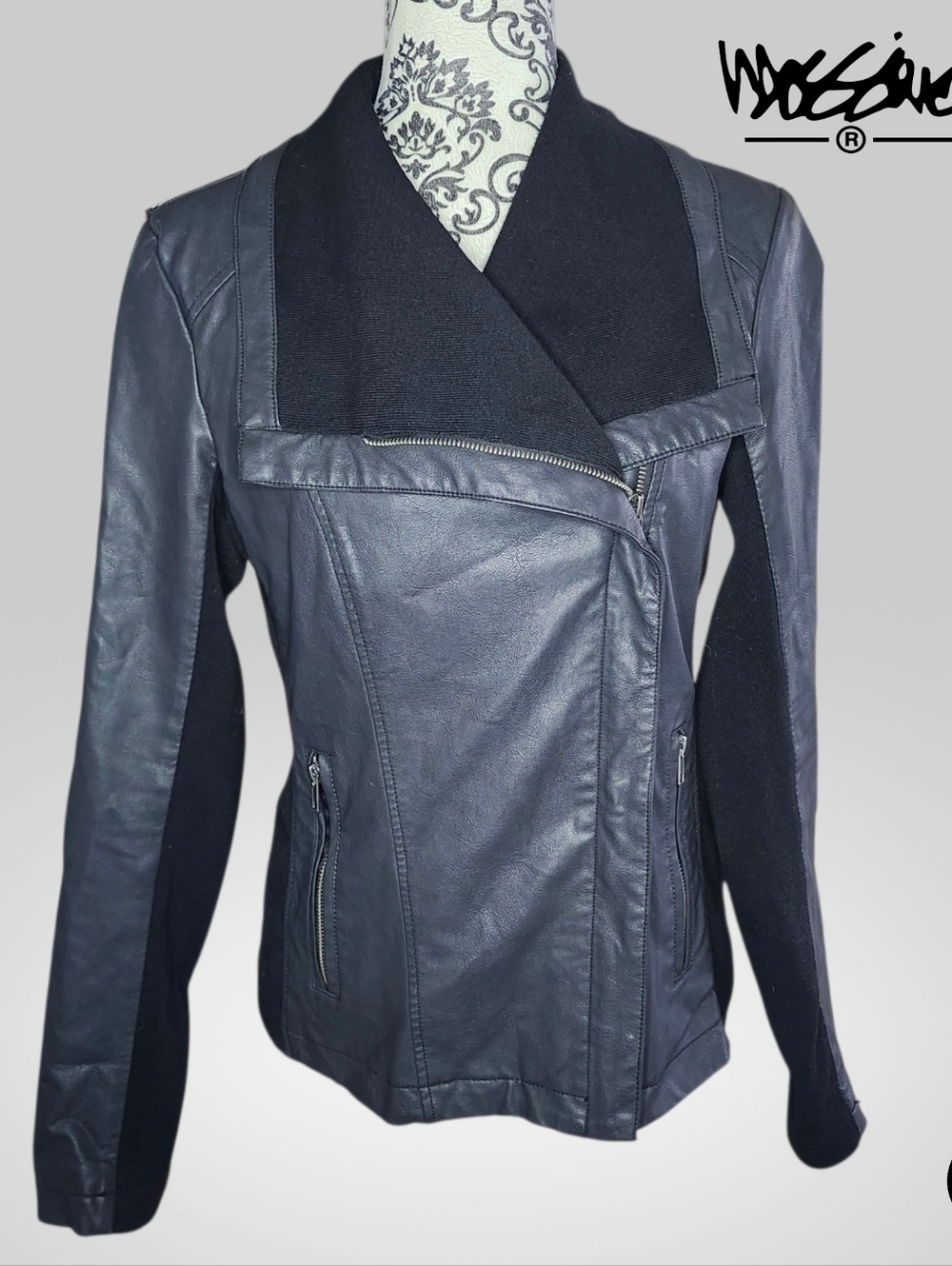 MOSSIMO Faux Leather Moto Jacket - Small